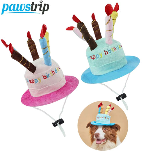 Pet Dog Hat for Birthday Party | Adjustable Dog Headwear | Puppy Dress Up Cap