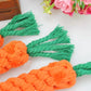 Dog Toy Bite-Resistant | Puppy Chew Toys Carrot Shape | Durable Cleaning Teeth