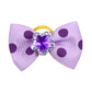 Pet Dog Bows | Puppy Rubber Band Mix | 30 Color Grooming Bows Small Dogs