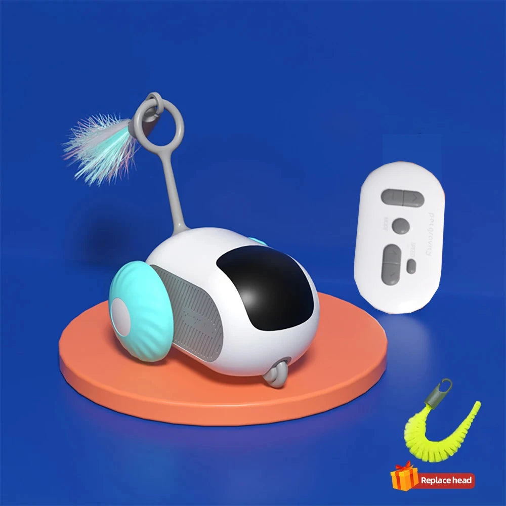 Interactive Smart Cat Toy | Automatic Moving Remote Controlled Kitten Toy Car