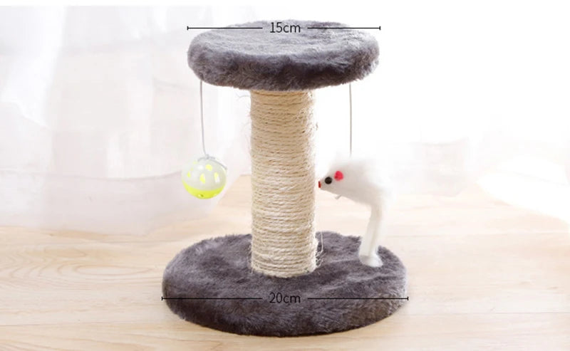 Indoor Cat Scratching Post | Sisal Cat Scratcher | Interactive Pet Toys