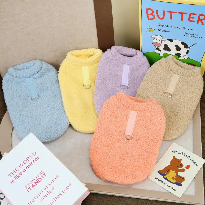 Winter Warm Dog Sweater | Plush Dog Clothes | Soft Puppy Coat Jacket