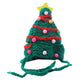 Knitted Cats Headwear | Pet Christmas Tree Hats | Kitten Woven Xmas Cap