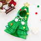 Christmas Cat Cloak | Kitty Xmas Tree Costume | Pet Clothes Cosplay