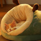 Winter Warm Pet Bed | Soft Cozy Cat Cave | Kitten House Nest Sleep Bag