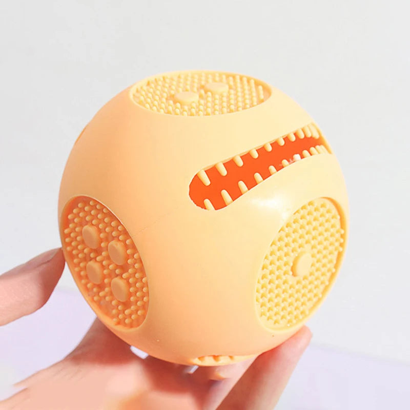 Silicone Pet Dog Toys | Anti-Bite Dog Chew Toys | Tooth Cleaning Leaking Food Ball