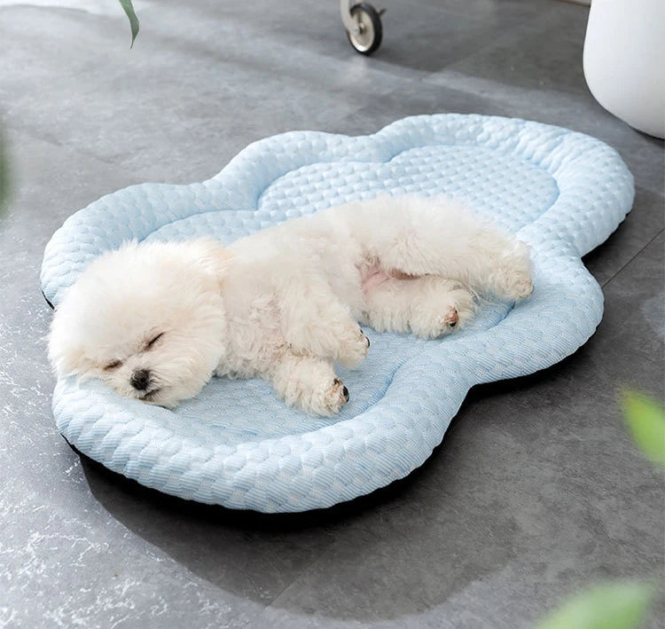 Summer Cooling Dog Sleeping Mat | Cloud Shape Puppy Bed | Washable Breathable