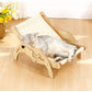 Wooden Cat Scratcher Board | Adjustable Kitten Recliner | Pet Sleeping Bed