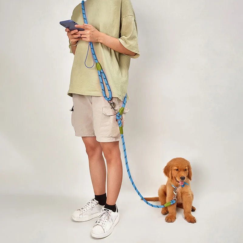 Nylon Pet Dog Leashes | Hands-Free Dog Leash Rope | Reflective Dog Chain