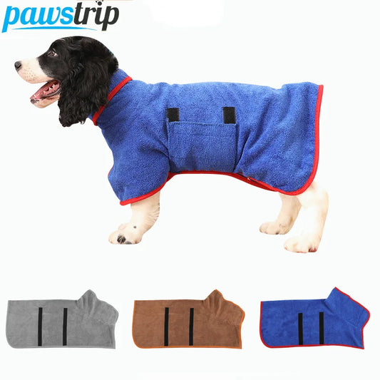 Dog Bathrobe Towel | Pet Absorbent Towel | Quick Dry Puppy Bath Towels