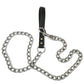 Metal Chain Dog Lead With Leather Style Handle | Strong Control Leash Harnesses