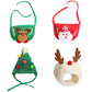 Christmas Cat Costume | Reinder Kitten Headwear | Pet Xmas Hat with Bandana Bib Scarf