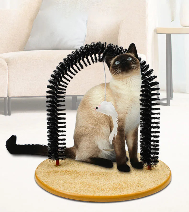 4-in-1 Cat Toy | Multifunctional Cat Scratching Toys With Hanging Mouse