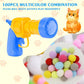 Plush Ball Shooting Gun Cat Toys | Interactive Kittens Mini Pompoms Launcher