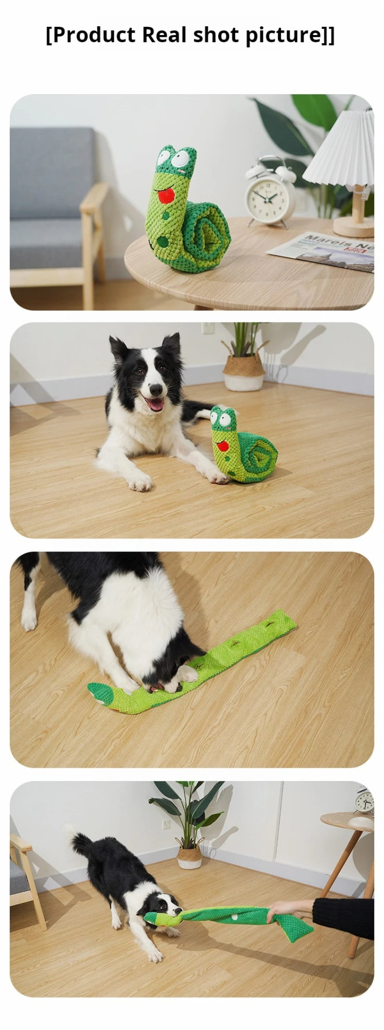 Dog Puzzle Toy | Plush Sound Puppy Toys | Foldable Snail Sniffing Interactive Pet Squeak