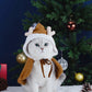 Cat Costume Santa Elk Cosplay | Pet Christmas Shawl Outfit | Kitten Xmas Reinder Cape