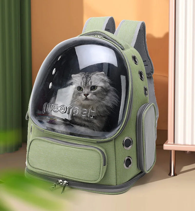 Breathable Transparent Cat Carrier Bag | Outdoor Travel Backpack for Pets