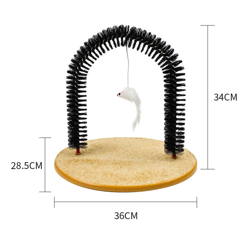 4-in-1 Cat Toy | Multifunctional Cat Scratching Toys With Hanging Mouse