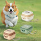 Double Dog Feeder Bowls | Folding Portable Pet Dog Bowls | Outdoor Travel Dog Bowls