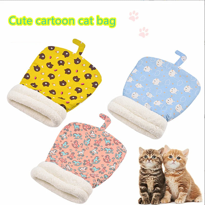 Comfortable Cat Sleeping Bag | Soft Kitten Bed | Warm Closed Pet Bed