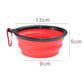 350ml Collapsible Dog Bowl | Pet Folding Silicone Bowl | Portable Puppy Food Container