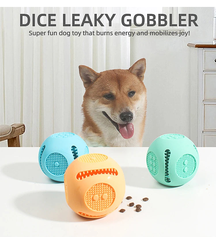 Silicone Pet Dog Toys | Anti-Bite Dog Chew Toys | Tooth Cleaning Leaking Food Ball