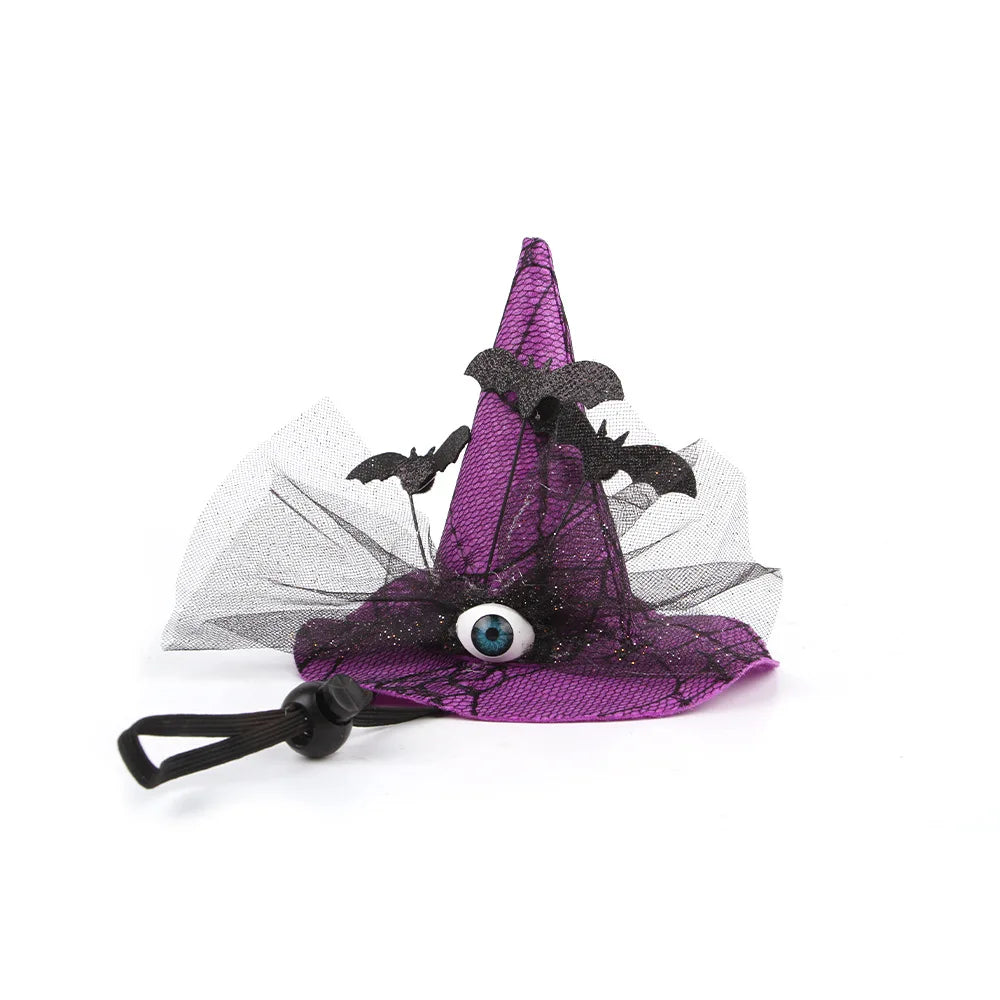 Pet Cosplay Hat | Cat Halloween Witch Wizard | Funny Kitten Costumes