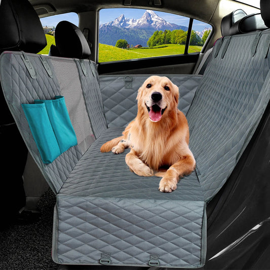 Dog Car Seat Cover | Waterproof Pet Travel Dog Carrier Hammock | Car Rear Back Seat Protector Mat