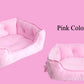 Cute Bow Princess Dog Bed | Winter Soft Puppy Sofa | Warm Cat Pet Bed