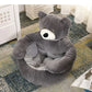 Semi-Enclosed Bear Pet Dog Bed | Ultra Soft Cat Bed | Detachable Plush Puppy Bed