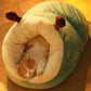 Winter Warm Pet Bed | Soft Cozy Cat Cave | Kitten House Nest Sleep Bag