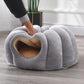 Enclosed Cat Nest | Winter Warm Cat Bed Pumpkin Shape | Pet Sleeping House