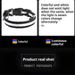 Dog Collar Nylon LED Light | Night Safety Flashing Glow In The Dark Pet Leash