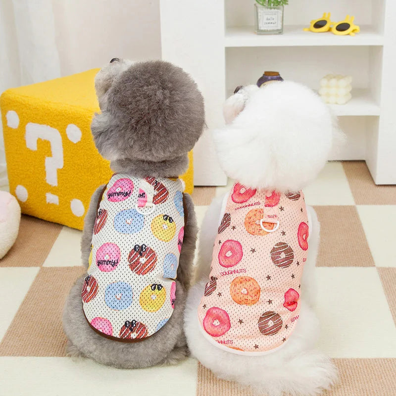 Summer Dog Clothes | Breathable Thin Dog Vest | Puppy T-shirt