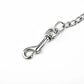 Metal Chain Dog Lead With Leather Style Handle | Strong Control Leash Harnesses