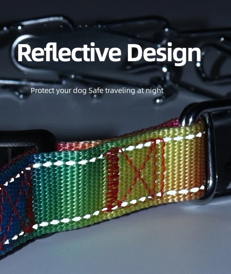 Stimulating Training Dog Collar | Detachable Stainless Steel Metal Collar with Rubber Tips