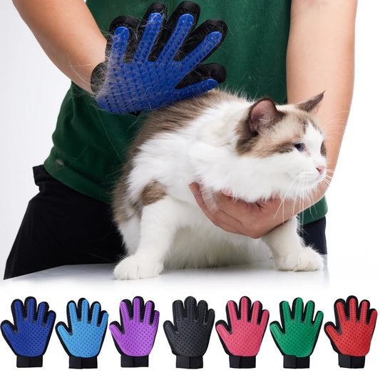 Pet Glove Cat Grooming  | Cat Hair Deshedding Massage Brush | Dog Bath Comb