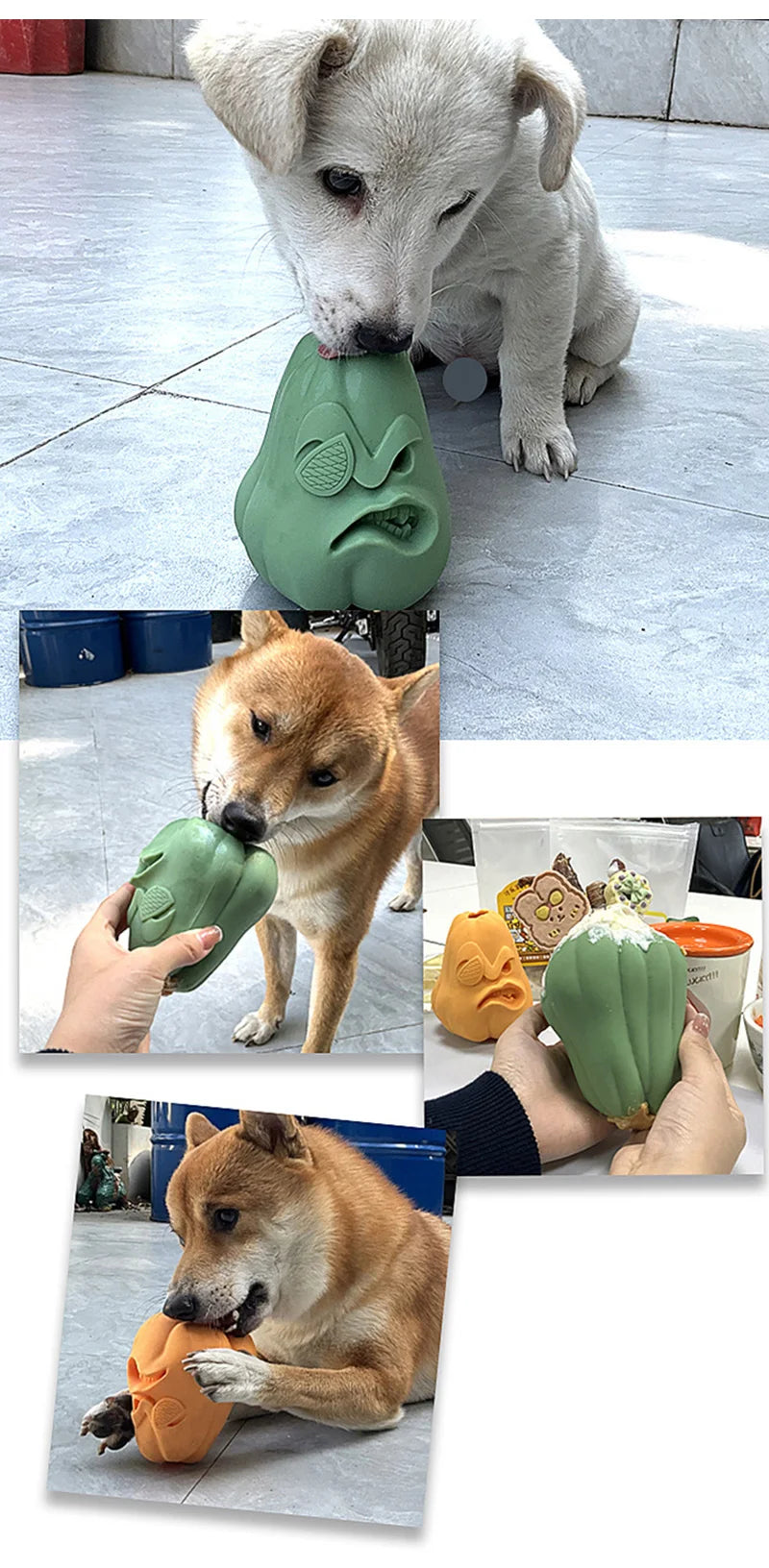 Bite-Resistance Dog Toys | Silicone Pet Slow Food Toys | Puzzle Pet Chew Toys