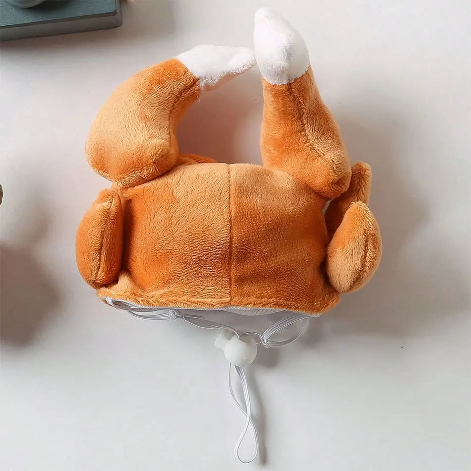 Pat Turkey Hat | Cat Thanksgiving Costume | Kitten Poultry Cosplay