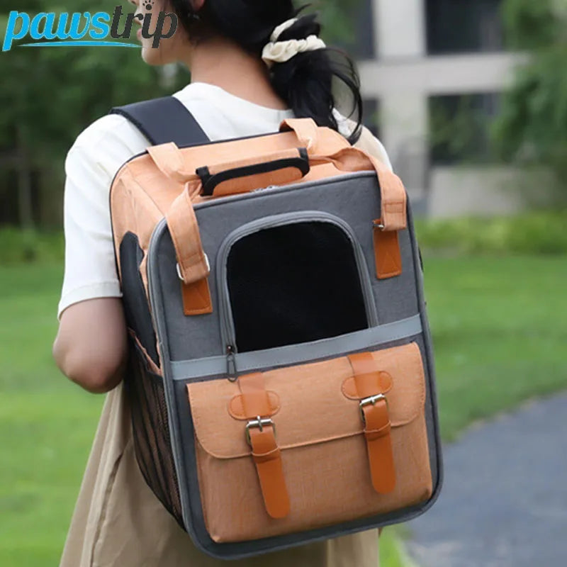 Pet Dog Carrier Bag | Portable Travel Pet Backpack | Breathable Foldable Cat Carrier