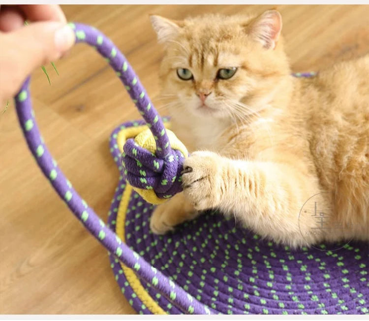 Cotton Rope Cat Scratching Post Mat | Cat Scratcher Tool | Grinding Claws Wear-Resistant