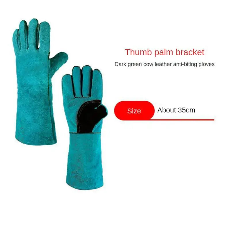 Anti-Bite Leather Gloves | Thick Durable Pet Training | Multi-Functional Cutting-Proof Anti-Thorn Handwear