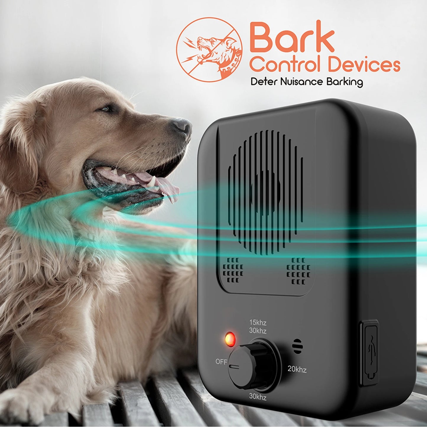 K4 Anti-Barking Device | Dog Bark Control Behavior | Puppy Training Waterproof Rechargeable Tool