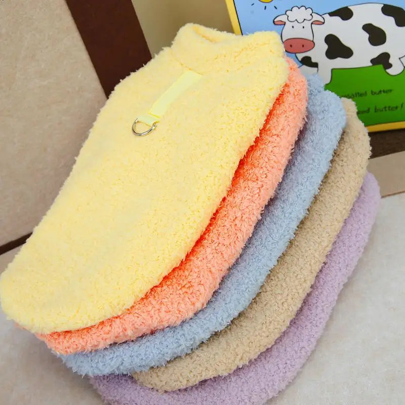 Winter Warm Dog Sweater | Plush Dog Clothes | Soft Puppy Coat Jacket