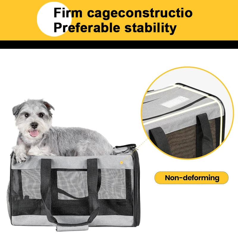 Dog Carrier Bag | Soft Side Pet Backpack | Cat Carriers Travel Bags Collapsible