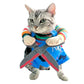 Pet Halloween Costume | Cat Outfit with Adjustable Straps | Kitten Scissor-Shaped Suit