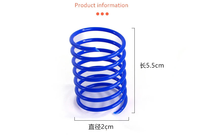 Interactive Cat Toy | Spring Toys for Kitten | Colorful Pet Coil Spiral Springs