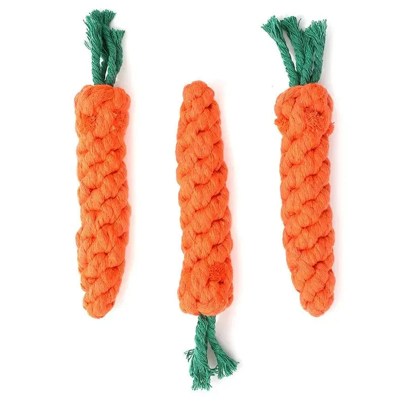 Dog Toy Bite-Resistant | Puppy Chew Toys Carrot Shape | Durable Cleaning Teeth