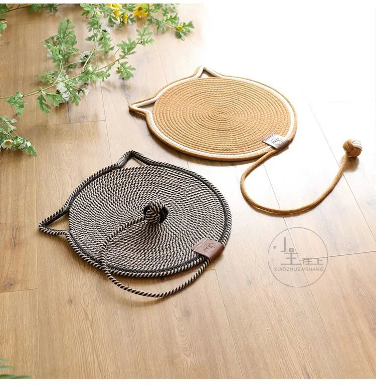 Cotton Rope Cat Scratching Post Mat | Cat Scratcher Tool | Grinding Claws Wear-Resistant