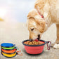 350ml Collapsible Dog Bowl | Pet Folding Silicone Bowl | Portable Puppy Food Container